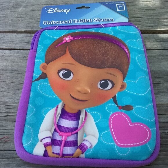 Disney Doc McStuffins Soft Case 7" Universal Tablet Sleeve Gift Idea NEW - Picture 1 of 4